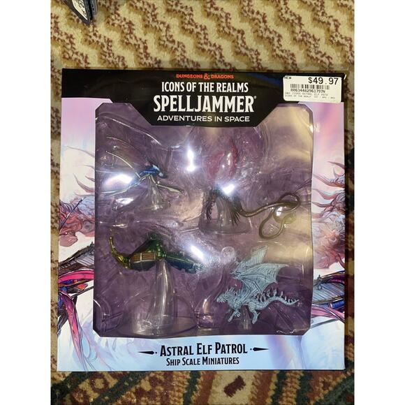 New Unopened D&D Icons of the Realms: Ship Scale Spell Jammer Astral Elf Patrol - Picture 1 of 7